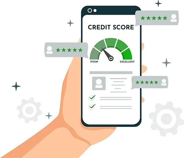 Cell Phone with Credit Report